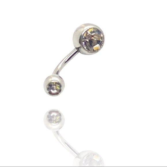 Belly Button Ring Double gem - Picture 2 of 2
